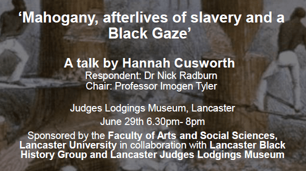 Mahogany, afterlives of slavery and a Black Gaze&nbsp;workshop